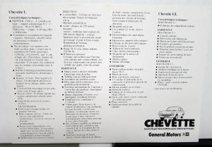1976 General Motors Foreign Dealer Chevette Brochures French Dutch Text Vauxhall