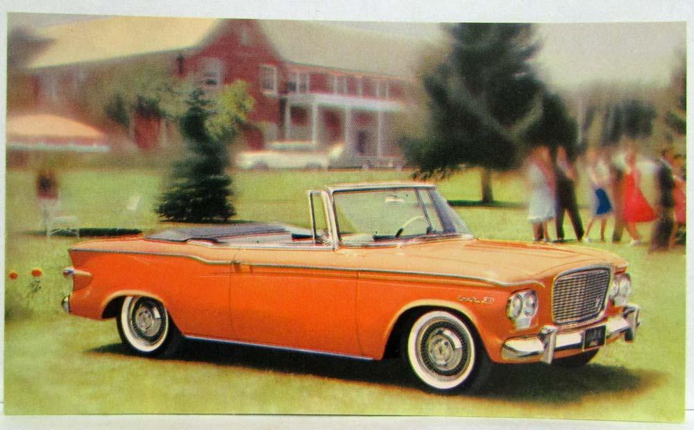 1961 Studebaker Lark Convertible Postcard