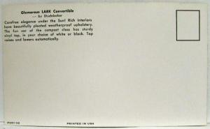 1961 Studebaker Lark Convertible Postcard