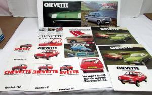 Large Lot Early 1980s Foreign GM Vauxhall Dealer Chevette Brochures Multi-Text