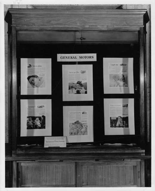 1945 & 1953 General Motors Ads in Christian Science Monitor Display Photo Lot