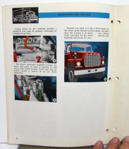 1970 Ford Truck Dealer L Series H/D Air Brake System Technician Training Manual