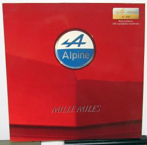 1989 Renault Alpine Mille Miles Foreign Dealer Sales Brochure Folder French Text