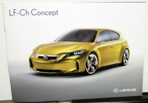 2009 Lexus LF-Ch Full Hybrid Concept Car Brochure Handout