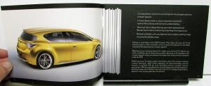 2009 Lexus LF-Ch Full Hybrid Concept Car Brochure Handout