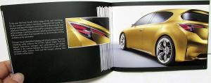 2009 Lexus LF-Ch Full Hybrid Concept Car Brochure Handout