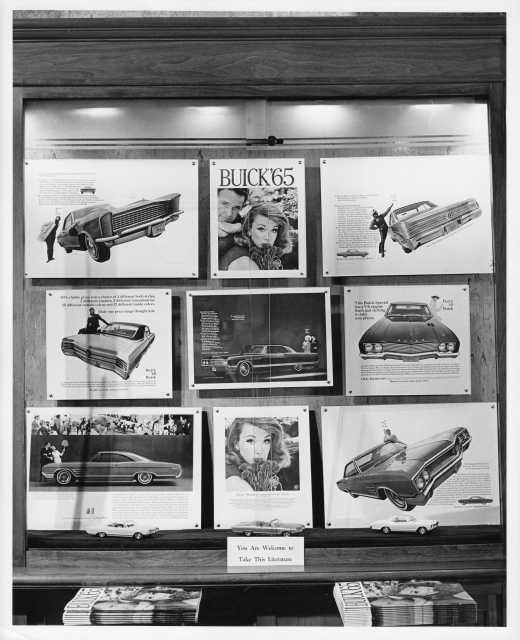 1965 Buick Ads in Christian Science Monitor Display Case Photo 0008