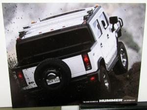 2006 Hummer Dealer Sales Set 5 Data Cards H2 H3 Features & Specifications