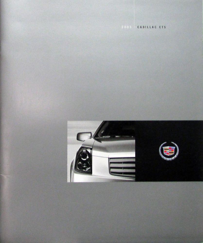 2003 Cadillac CTS Prestige Sales Brochure Oversized Original