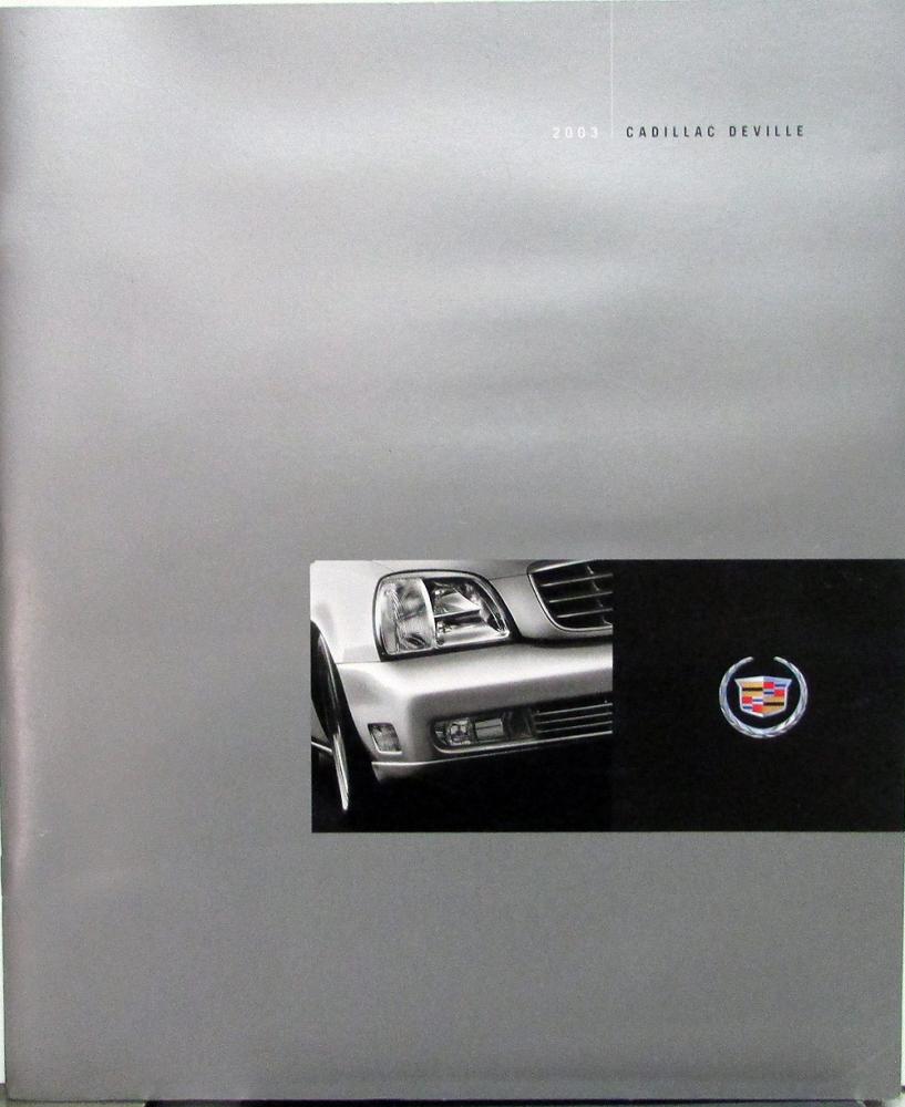 2003 Cadillac Deville Prestige Sales Brochure Oversized Original