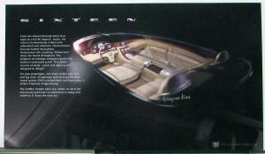 2003 Cadillac Sixteen Concept Car Card Original