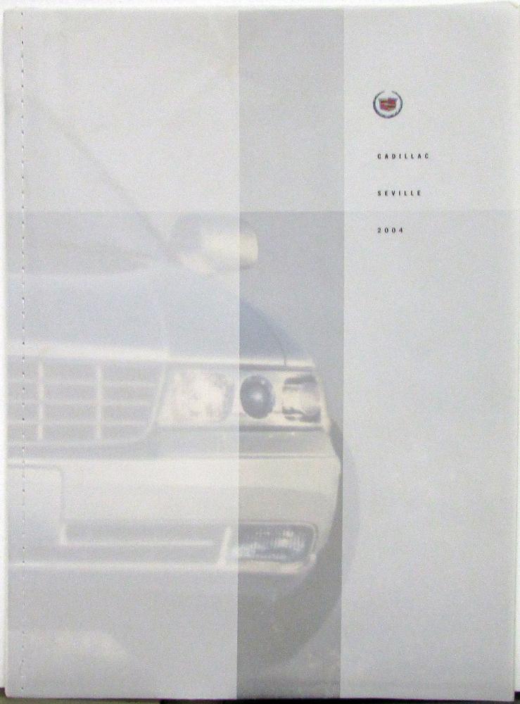 2004 Cadillac Seville Prestige Sales Brochure Oversized Original