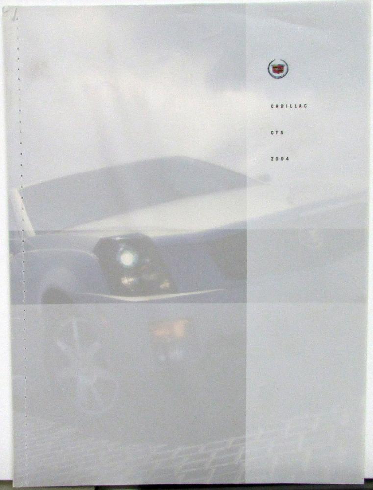 2004 Cadillac CTS Prestige Sales Brochure Oversized Original