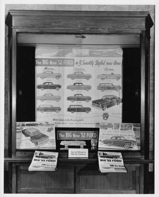 1952 Ford Ads in Christian Science Monitor Display Case Photo 0044