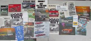 Subaru Sales Brochures 1970s 1980s 2000 - Troxels Box Lot 0001