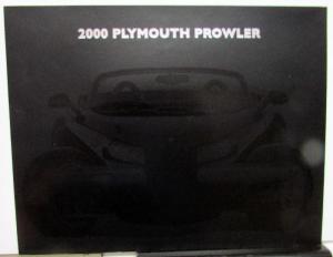 2000 Plymouth Prowler Dealer Sales Brochure Folder Features Options Specs