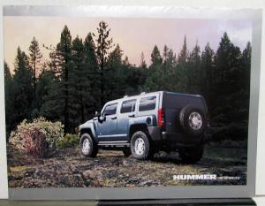 2007 Hummer H2 SUT SUV H3 & H3X Dealer Sales Brochure Folder Large Poster