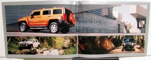 2007 Hummer H2 SUT SUV H3 & H3X Dealer Sales Brochure Folder Large Poster