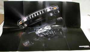 2007 Hummer H2 SUT SUV H3 & H3X Dealer Sales Brochure Folder Large Poster