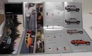 2007 Hummer H2 SUT SUV H3 & H3X Dealer Sales Brochure Folder Large Poster
