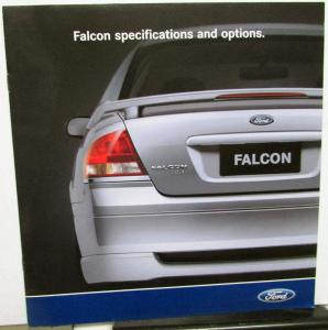 2005 Ford Falcon Australian Dealer Sales Brochure Foreign Market Features Specs
