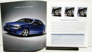 2005 Ford Falcon Australian Dealer Sales Brochure Foreign Market Features Specs