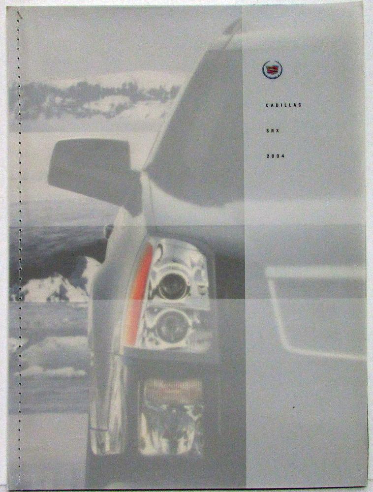 2004 Cadillac SRX Prestige Sales Brochure Oversized Original
