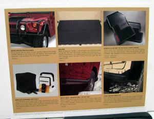 2006-2007 Hummer Accessories By Alpha Dealer Sales Card Handout