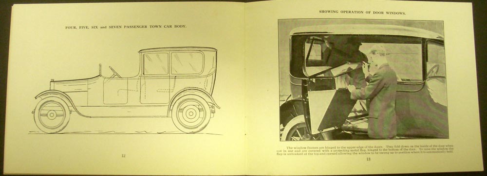 Circa 1920 Goodman Springfield Convertible Auto Bodies Original Sales Brochure