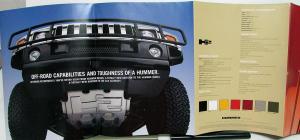 2002 2003 Hummer H1 & H2 Dealer Sales Portfolio Brochures Posters