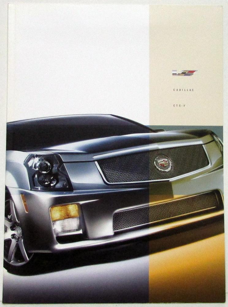 2005 Cadillac CTS-V Prestige Sales Brochure Original Oversized