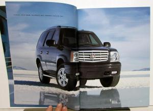 2005 Cadillac Escalade ESV EXT Prestige Sales Brochure Original Oversized