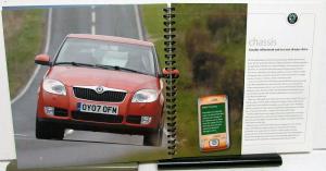 2007 Skoda Fabia Press Kit Media Release UK Built Hardback Spiral Bound