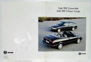 1994 Saab 900 3-Door Coupe and Convertible Press Kit