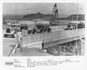 1970s Autocar Trucks Press Photo 0058 - Phoenix Cement headed to Glen Canyon Dam