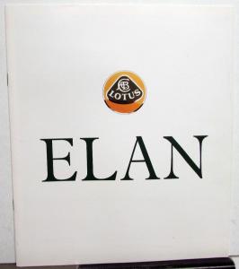 1990 Lotus Elan Dealer Sales Brochure UK Market Large