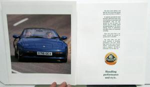 1990 Lotus Elan Dealer Sales Brochure UK Market Large