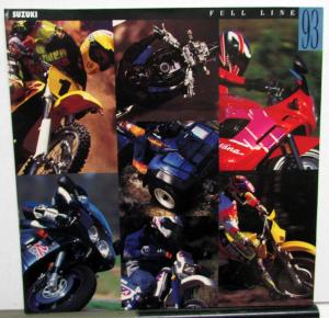 1993 Suzuki Motorcycle Quadrunner ATV Dealer Full Line Sales Brochure Folder