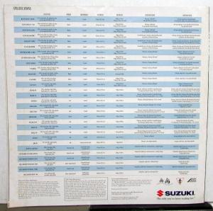 1993 Suzuki Motorcycle Quadrunner ATV Dealer Full Line Sales Brochure Folder