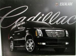 2009 Cadillac Escalade Hybrid Plantinum ESV EXT Sales Brochure Oversized Orig