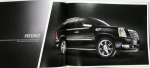 2009 Cadillac Escalade Hybrid Plantinum ESV EXT Sales Brochure Oversized Orig