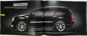 2009 Cadillac Escalade Hybrid Plantinum ESV EXT Sales Brochure Oversized Orig