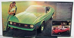1972 Ford Mustang Mach 1 Grande SportsRoof Convertible Sales Brochure Original