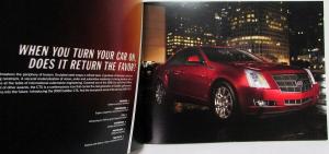 2009 Cadillac CTS CTS-V Sales Brochure Oversized Original