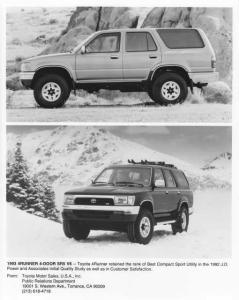 1993 Toyota 4Runner Press Photo 0020