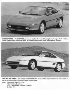 1993 Toyota MR2 Press Photo 0021