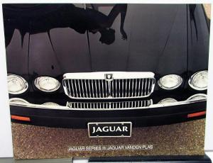 1982 Jaguar Series III & Vanden Plas Dealer Prestige Sales Brochure Features