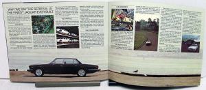 1982 Jaguar Series III & Vanden Plas Dealer Prestige Sales Brochure Features