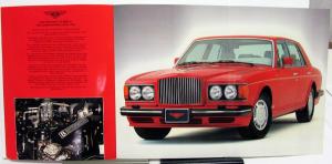 1988 Bentley Turbo R Dealer Sales Brochure Large Folder Luxury Car