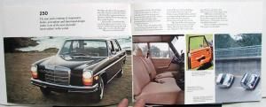 1971 Mercedes-Benz Dealer Sales Brochure 220 220D 250 & Coupe W/Spec Sheet